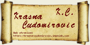 Krasna Čudomirović vizit kartica